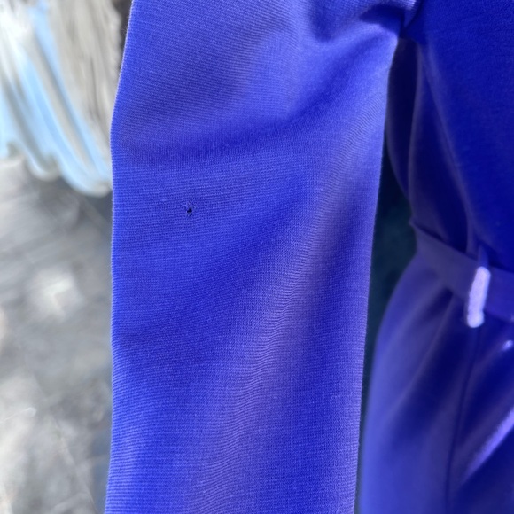 🌼 VINTAGE Prairie Style Handmade Purple Maxi Dress with Floral Collar 💜 - Picture 8 of 8